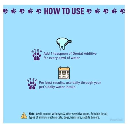 BIO-D PAWPAL PET DENTAL CARE WATER ADDITIVE SOLUTION 500ML