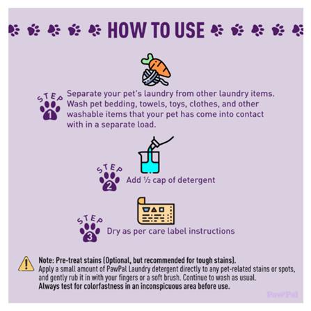 BIO-D PAWPAL PET LAUNDRY DETERGENT 1.2 LITRE (FLORAL BLOSSOM)