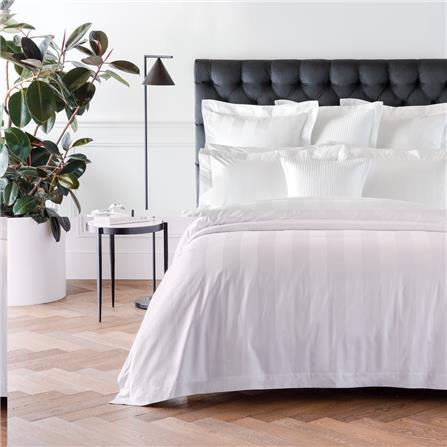 ZOE FLAT BEDSHEET 300TC ZH0014 BS3cmS SATIN STRIPE SINGLE