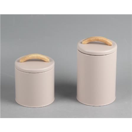 CANISTER 0.9L TOWN KECH BROWN 11X11X12CM