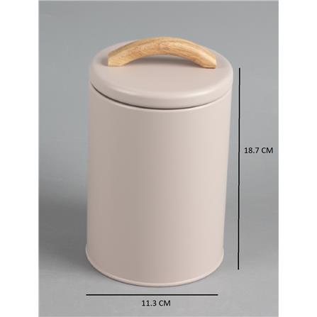 CANISTER 0.9L TOWN KECH BROWN 11.3X11.3X18.7cm