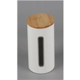 CANISTER 1L HOMME KECH WHITE 10.5X10.5X19CM