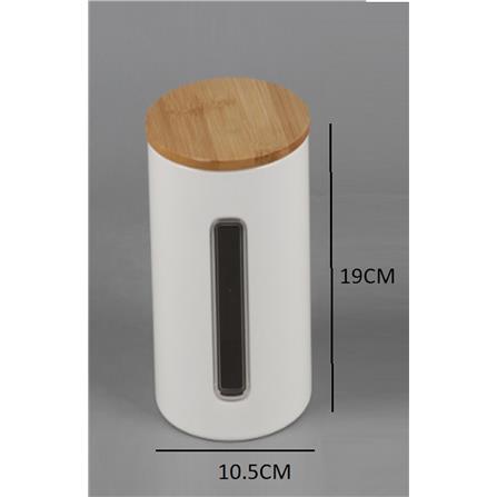 CANISTER 1L HOMME KECH WHITE 10.5X10.5X19CM