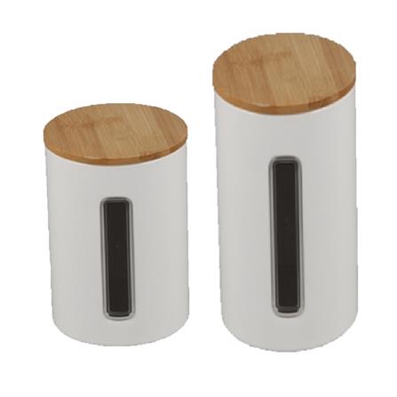 CANISTER 1L HOMME KECH WHITE 10.5X10.5X19CM