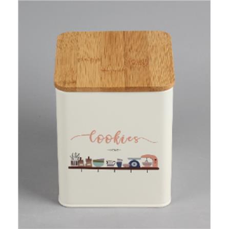 CANISTER 1.52L CHAMMY KECH CREAM 12X12X14.4CM