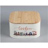 CANISTER 2.8L CHAMMY BOX KECH CREAM 20.5X20.5X10.7CM