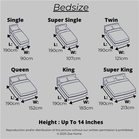 ZOE FITTED BEDSHEET 300TC ZH0021 FBS3cmK SATIN STRIPE KING