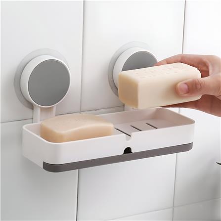 COSSY+ SOAP HOLDER JS185012 WHITE H12.5XW20.8XD7.8CM