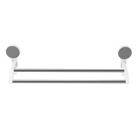 COSSY+ DOUBLE TOWEL BAR JS185016 WHITE 14X48.5X12CM