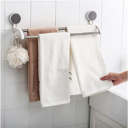 COSSY+ DOUBLE TOWEL BAR JS185016 WHITE 14X48.5X12CM