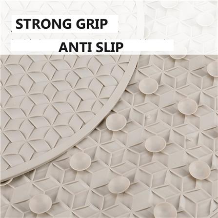 COSSY+ MAT TPE CP-6838 OVAL-BLUE NON-SLIP WITH SUCTION CUP 68X38CM