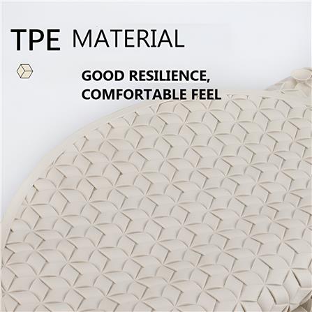 COSSY+ MAT TPE CP-6838 OVAL-BLUE NON-SLIP WITH SUCTION CUP 68X38CM