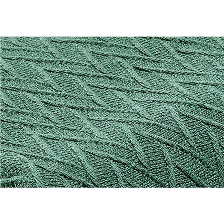 NORDIC HOME MOROCCO KNITTED BLANKET 150X200CM GREEN
