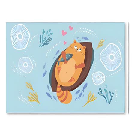 COSSY+ NON SLIP MAT CP-MAT007 RELAX CAT H0.4XW30XD40 CM