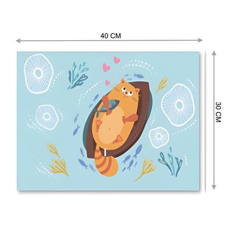 COSSY+ NON SLIP MAT CP-MAT007 RELAX CAT H0.4XW30XD40 CM