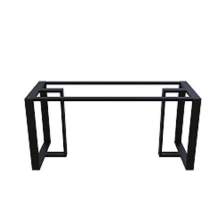 DINING TABLE METAL FRAME ELITE 1.5 BLK