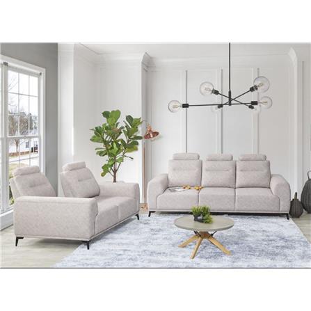 SOFA 2 SEATERS EDSD4925 SILVER/FOSSIL/TAN