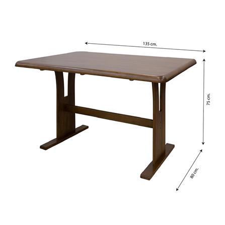 4-SEATER DINING TABLE SET FURDINI MAYKALA DARK BROWN [EXCLUSIVE FROM HOMEPRO THAILAND]