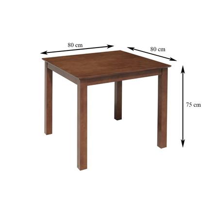 DINING TABLE SET WITH 2 SEATS FURDINI NANO LIGHT WALNUT [EXCLUSIVE FROM HOMEPRO THAILAND]