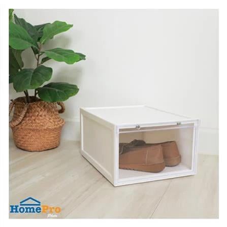 SHOE BOX DIY MONO 28X37X18.3CM WHITE