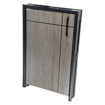 GAS TANK DOOR CABIN CHIC 49.5X75CM GRAY [EXCLUSIVE FROM HOMEPRO THAILAND]