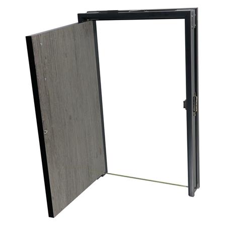 GAS TANK DOOR CABIN CHIC 49.5X75CM GRAY [EXCLUSIVE FROM HOMEPRO THAILAND]