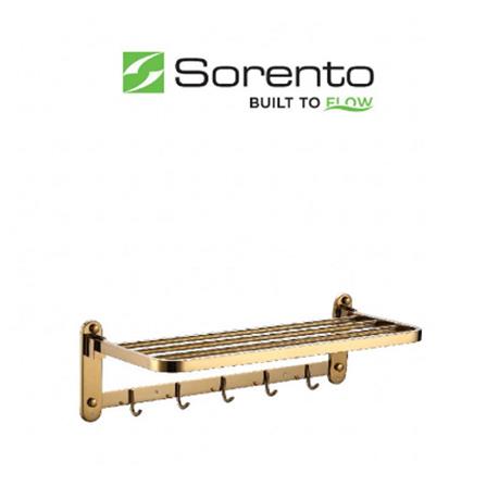 SORENTO SHELF SRT445-GY GOLD YELLOW H18XW24.50XD60 CM
