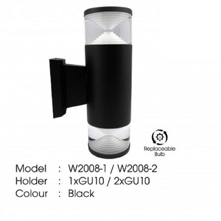 YETPLUS WALL OUTDOOR W2008-2 GU10 WARM WHITE (3000K)