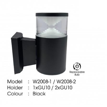 YETPLUS WALL OUTDOOR W2008-1 GU10 WARM WHITE (3000K)