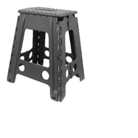 FURDINI BATHROOM FOLDING STOOL UNO-L PP DARK GREY H45XW40.5XD35 CM