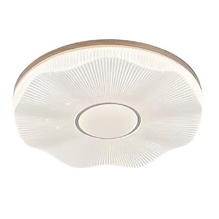 BRIGHT OBJECTIVES CEILING LAMP LED 15435-500 120WATT 3COLOUR CHANGING WHITE/WOOD 20"