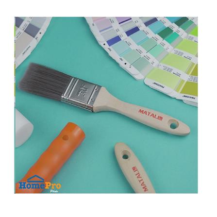 MATALL 1.5" SRT POLYESTER BRUSH WOOD HANDLE