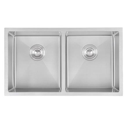 LIVINOX BUILT IN UNDERMOUNT SINK LUS-9647 STAINLESS STEEL 2BOWL 304 96CM