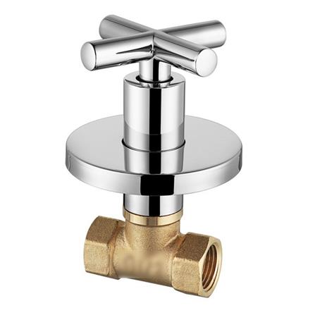 LIVINOX CONCEALED STOP VALVE QUARTER TURN LT-SV010CH CHROME H6.8XW6.8XD12 CM