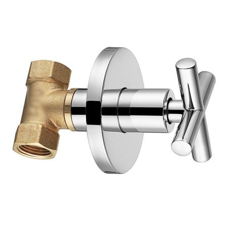 LIVINOX CONCEALED STOP VALVE QUARTER TURN LT-SV010CH CHROME H6.8XW6.8XD12 CM