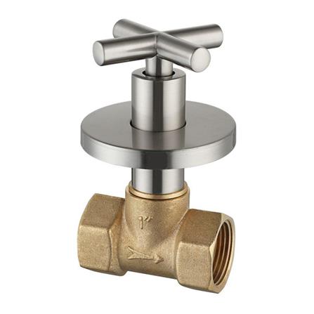 LIVINOX CONCEALED STOP VALVE 1" LT-SV100SS FULL TURN MATT H7XW6.8XD12.5 CM