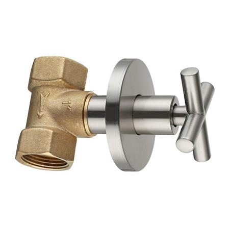 LIVINOX CONCEALED STOP VALVE 1" LT-SV100SS FULL TURN MATT H7XW6.8XD12.5 CM