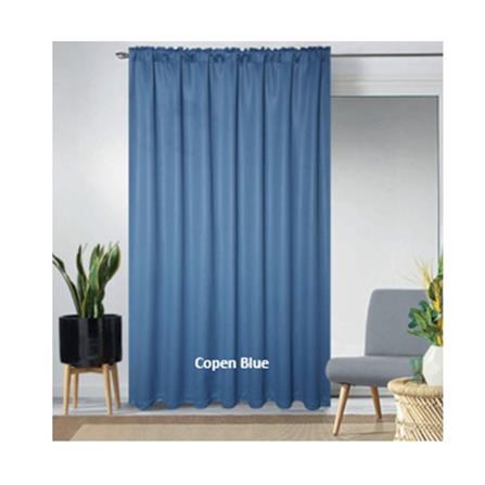 RED DANIELLE CURTAIN FRENCH PLEAT URBAN C22 80946-10 COPEN BLUE