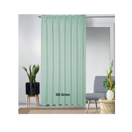 RED DANIELLE CURTAIN FRENCH PLEAT URBAN C22 80945-3 SLIT GREEN