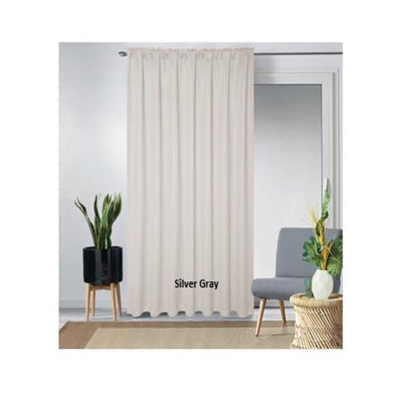 RED DANIELLE CURTAIN FRENCH PLEAT URBAN SUNOUT C22 80944-10X SILVER GRAY