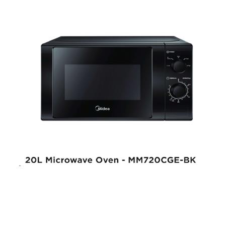 MIDEA MICROWAVE MM720CGE-BK 700W 20LITERS