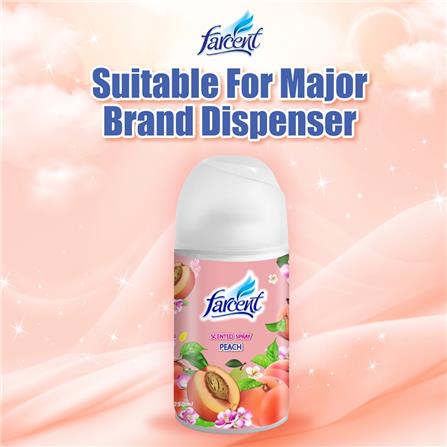 FARCENT SCENTED NATURAL SPRAY 250ML TWIN PACK PEACH