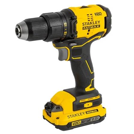 STANLEY CORDLESS 20V BRUSHLESS DRILL DRIVER (X2 BATTERY INCLUDED)