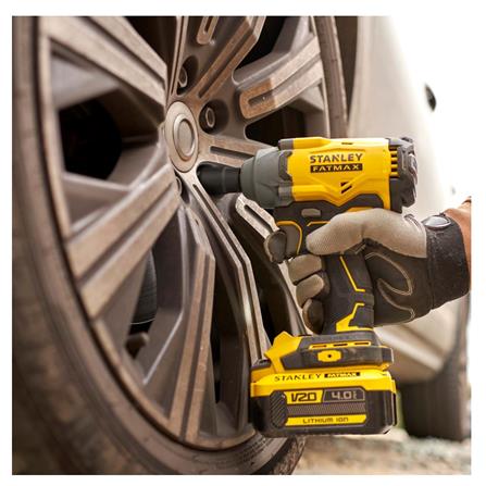 STANLEY CORDLESS 20V BRUSHLESS IMPACT WRENCH (1pc 4.0Ah BATTERY INCLUDED)