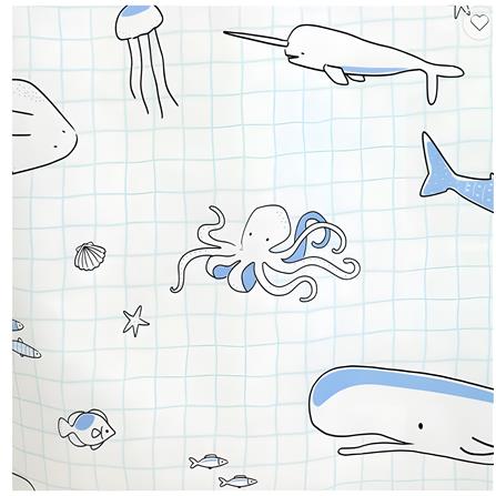 MOYA POLYESTER SHOWER CURTAIN ACS23078A 180X180CM