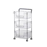 3TIER SHELVES BREIS 38.5x27.6x74.5 CLEAR