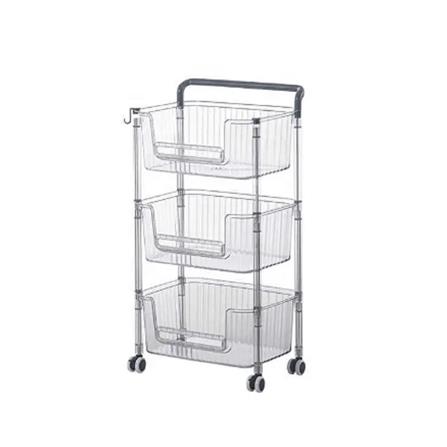 3TIER SHELVES BREIS 38.5x27.6x74.5 CLEAR