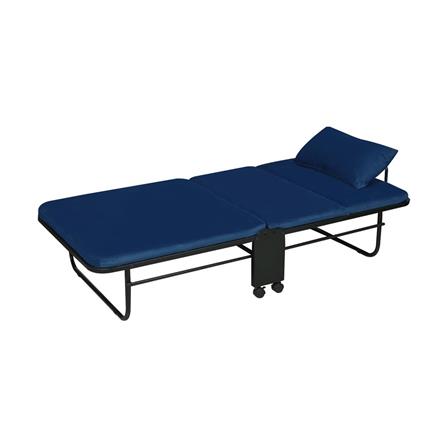 FOLDABLE BED WITH TOPPER HOME LIVING STYLE SKY 105X198X42CM NAVY [EXCLUSIVE FROM HOMEPRO THAILAND]
