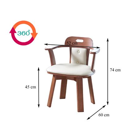 DINING TABLE SET WITH 4 SEATS FURDINI GREAT LIGHT WALNUT [EXCLUSIVE FROM HOMEPRO THAILAND]