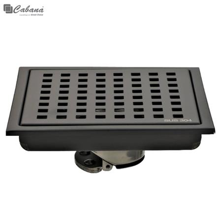 CABANA STAINLESS STEEL FLOOR TRAP DRAIN CB6409-BL 150X150MM